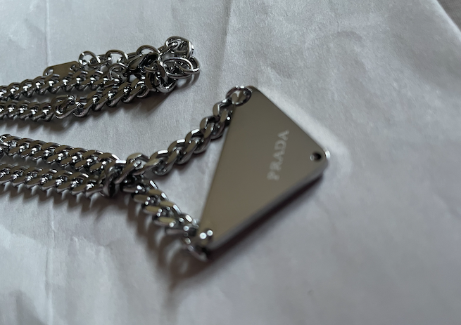 White and Silver Repurposed Necklace