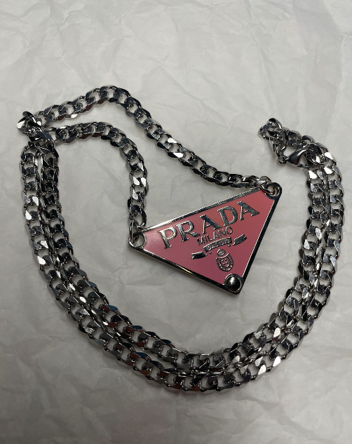 Pink and Silver Repurposed Necklace